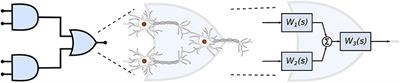 Reconfigurable Filtering of Neuro-Spike Communications Using Synthetically Engineered Logic Circuits